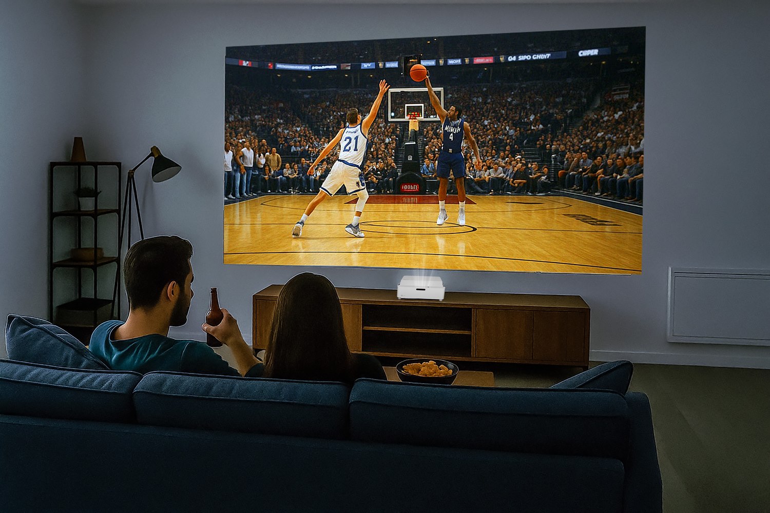 Optoma GT4000UHD 4000 Lumens 3D Ultra-Short Throw Laser HDR Low Lag Gaming Projector