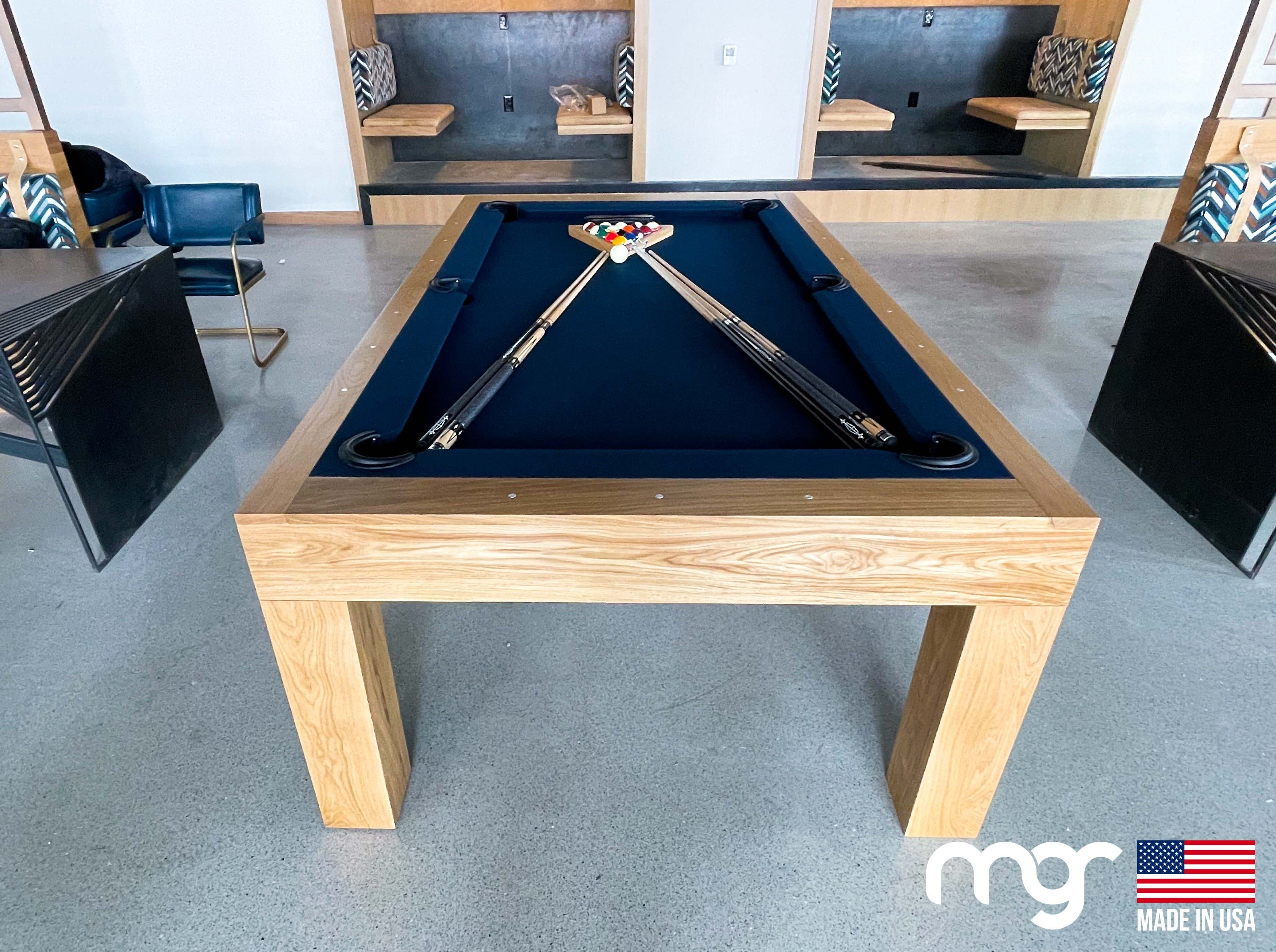 The Modern Pool Table (Oak Wood Natural Finish) - Free Curbside Delivery