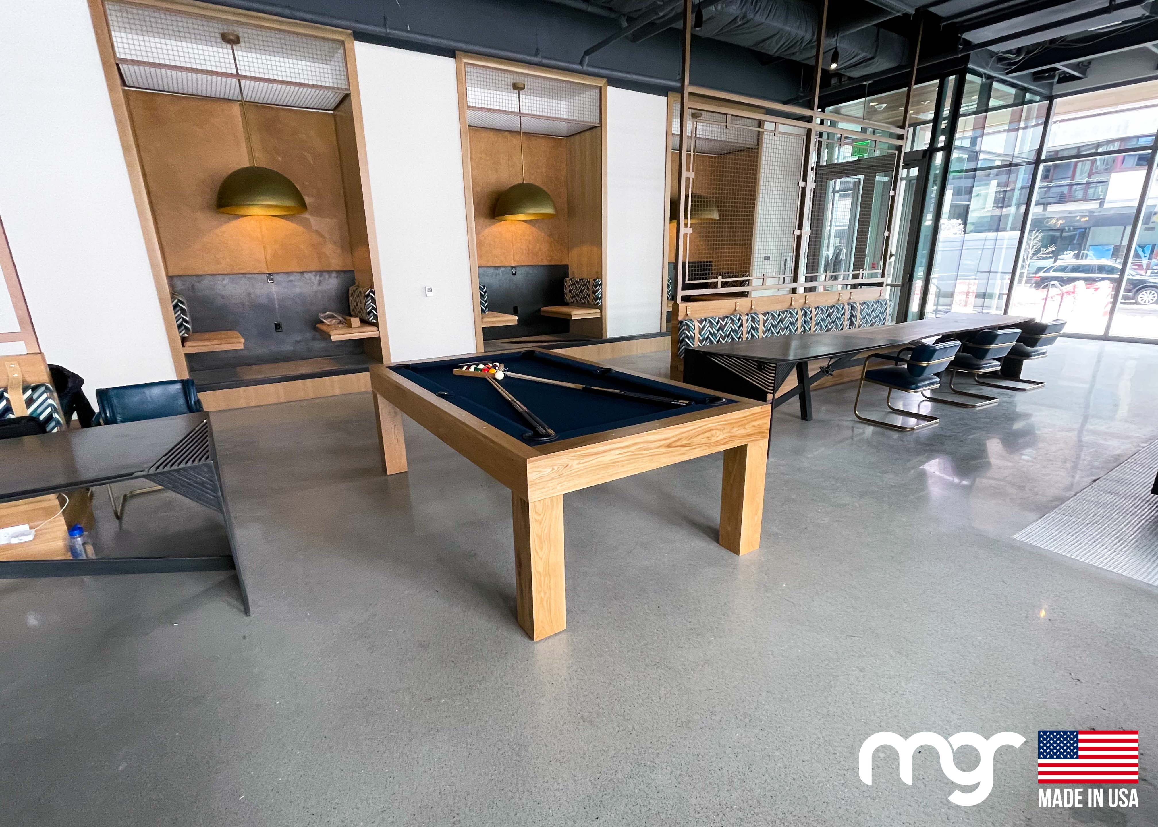 The Modern Pool Table (Oak Wood Natural Finish) - Free Curbside Delivery