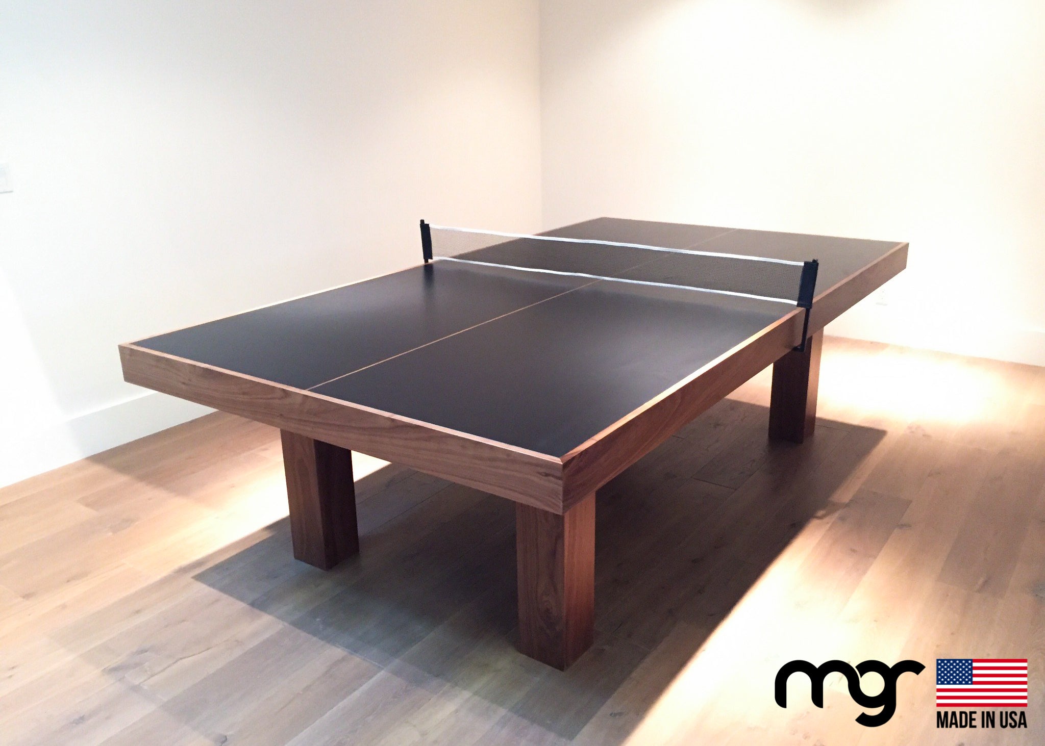 The Modern Ping Pong Table (Walnut Wood Natural Finish) - Free Curbside Delivery