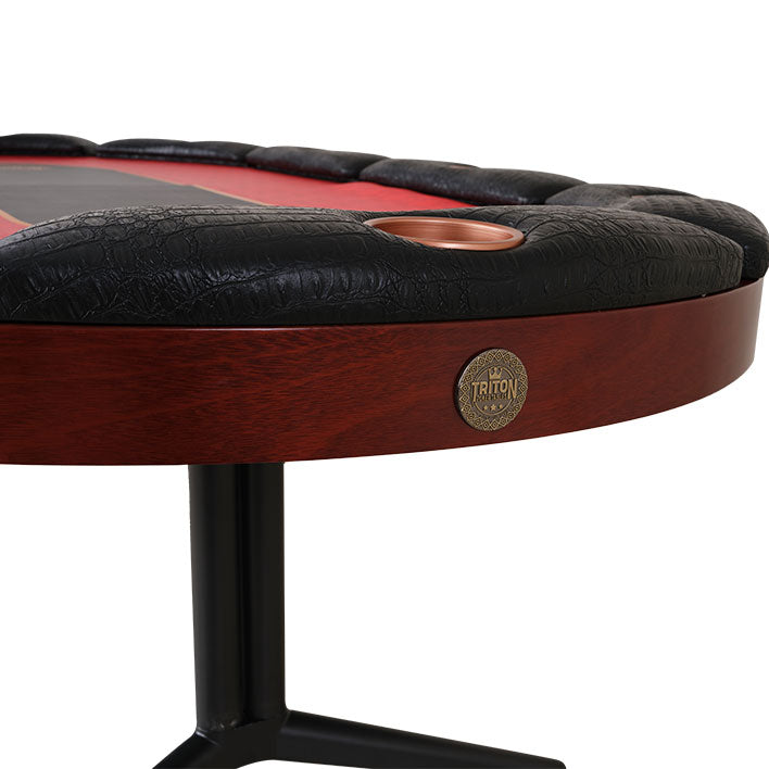 Triton Elite 10 Player Poker Table With Wood Finish