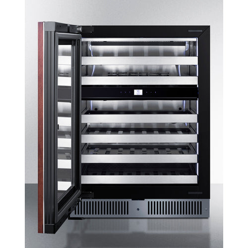 SUMMIT CL244WC2PNRLH 24" Dual Zone Built-In Wine Cellar (Panel Not Included)