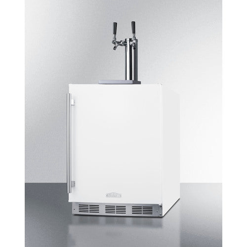 SUMMIT SBC58WHBIADA 24" Wide Built-In Kegerator, ADA Compliant