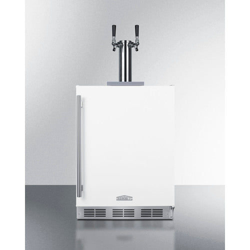 SUMMIT SBC58WHBIADA 24" Wide Built-In Kegerator, ADA Compliant