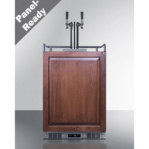 SUMMIT SBC682PNRTWIN 24" Wide Built-In Kegerator (Panel Not Included)
