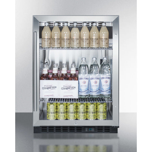 SUMMIT SCR610BL 24" Wide Built-In Beverage Center