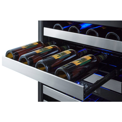 SUMMIT SWC532BLBISTPNR 24" Wide Built-In Wine Cellar(Panel Not Included)