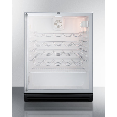 SUMMIT SWC6GBLSHADA 24" Wide Wine Cellar, ADA Compliant